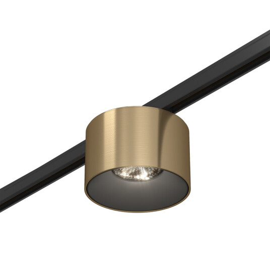 Фото ST669.346.05 Магнитный трековый светильник Латунь LED 1*5W 4000K 350Lm Ra>90 36° IP20 D60xH38 24V SUPER5