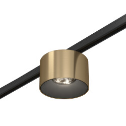 Фото ST669.346.05 Магнитный трековый светильник Латунь LED 1*5W 4000K 350Lm Ra>90 36° IP20 D60xH38 24V SUPER5
