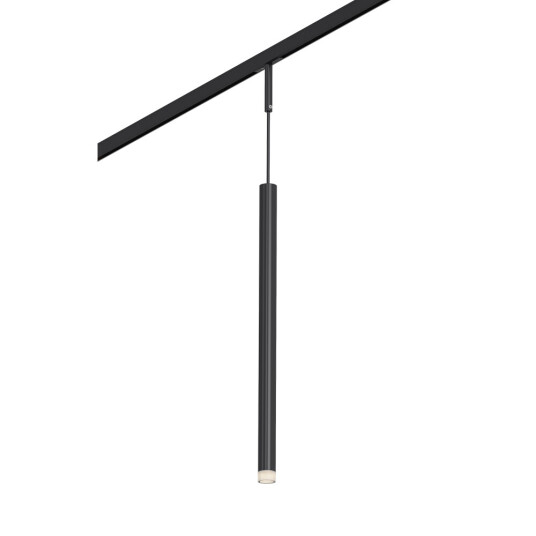 Фото ST672.433.03 Магнитный трековый светильник Черный LED 1*3W 3000K 100Lm Ra>90 36° IP20 D18xH310 24V SUPER5