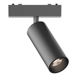 Фото ST677.436.09 Магнитный трековый светильник Черный LED 1*9W 3000K 540Lm Ra>90 >90 IP20 D44xH110 48V SKYFLAT