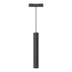 Фото ST680.443.07 Магнитный трековый светильник Черный LED 1*7W 4000K 430Lm Ra>90 36° IP20 D30xH300 48V SKYFLAT