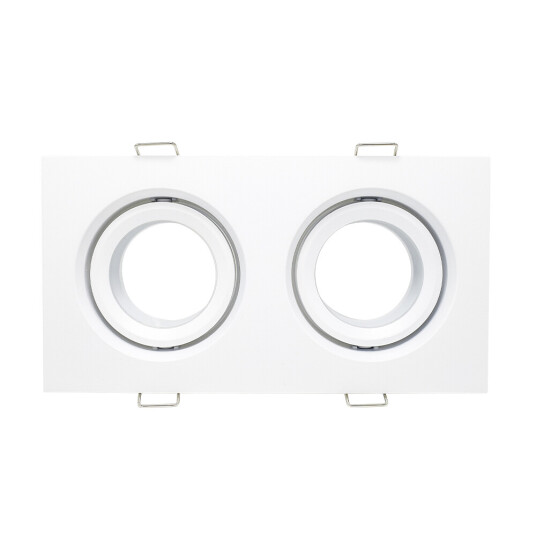 Фото ST255.528.02 Св-к встр. Белый GU10 2*50W  IP65 L180xW90xH40 220V Без ламп Встраиваемые светильники