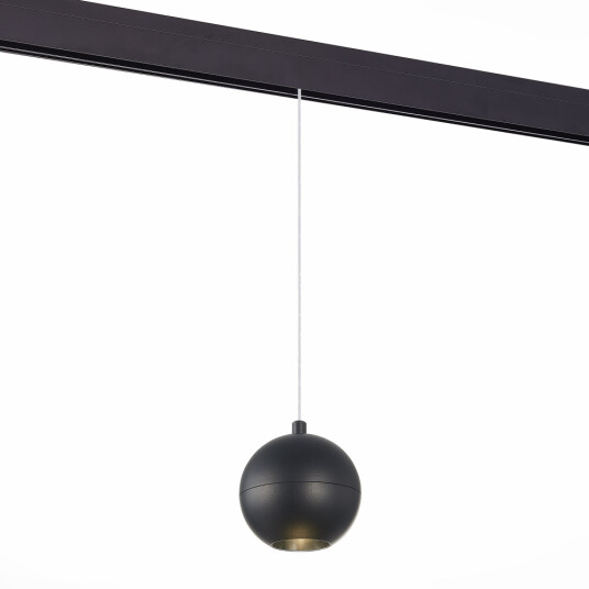 Фото ST354.443.12 Магнитный трековый светильник подвесной Черный LED 1*12W 4000K 750Lm Ra>80 36° IP20 D10 SKYLINE 48