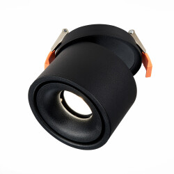Фото ST652.438.12 Св-к встр. Черный LED 1*12W 3000K 1 000Lm Ra>90 36° IP20 D100xH105 170-240VV Встраиваемые светильники