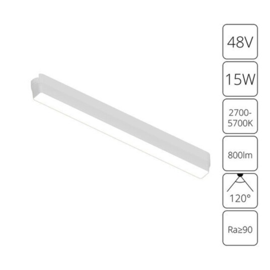 Фото A2968PL-1WH СВЕТИЛЬНИК ПОТОЛОЧНЫЙ RAPID 48В 15Вт макс 800лм 2700-5700К 90+ 120° smart