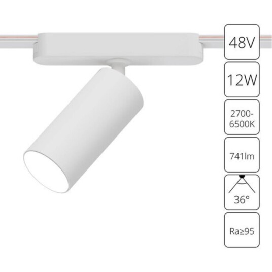 Фото A2958PL-1WH СВЕТИЛЬНИК ПОТОЛОЧНЫЙ RAPID 48В 12Вт макс 741kv 2700-6500К 95+ 36° smart
