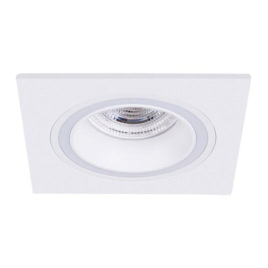 Фото A2465PL-1WH Светильник потолочный встраиваемый IMAI для MR16 92x92x27мм белый IP20 монтаж Ø82мм