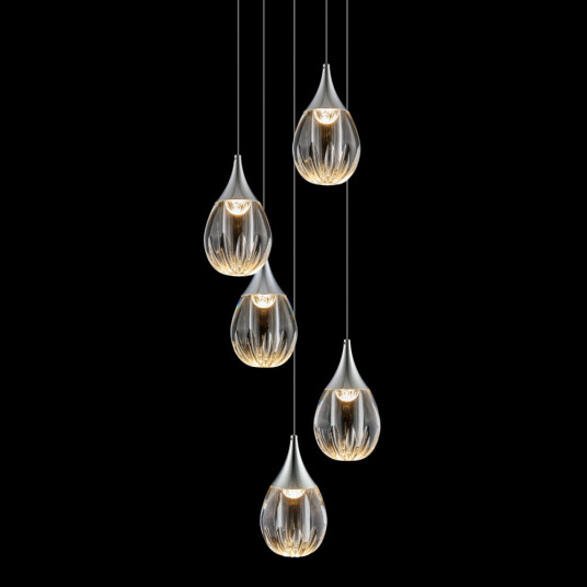 Фото Подвесной светильник MD24001004-5A chrome/clear