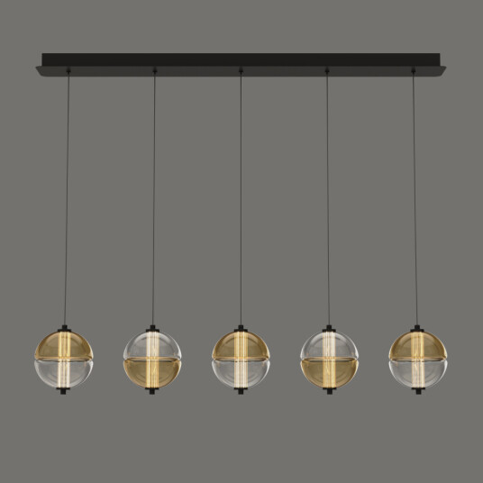 Фото Подвесной светильник MD24022079-5B black/amber