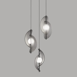 Фото Подвесной светильник MD24030035-3A black/smoky