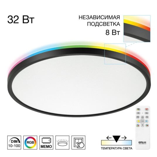 Фото CL749401 NORMA Черный с пультом и RGB