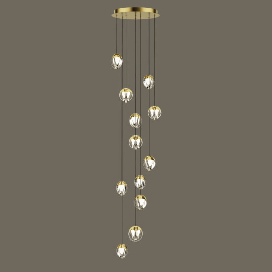 Фото Подвесной светильник MD24001033-12A gold/clear