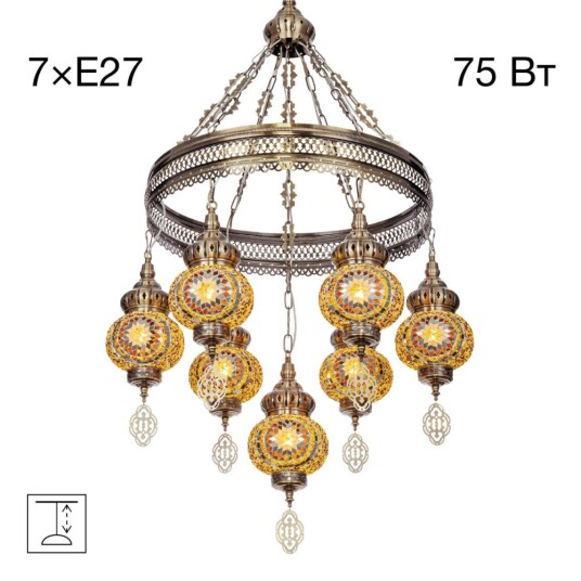 Фото CL419165 Каир Мозаика Янтарь Люстра