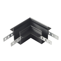 Фото Соединитель для магнитного встраиваемого шинопровода для ГКЛ12,5 мм угловой Crystal Lux CLT 0.223 11 BL