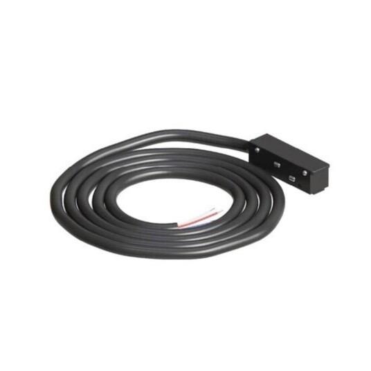 Фото A740206N коннектор для ввода питания для шинопровода (трека) LINEA и OPTIMA, 2м черный