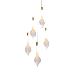 Фото Подвесной светильник P98066-5 antique brass