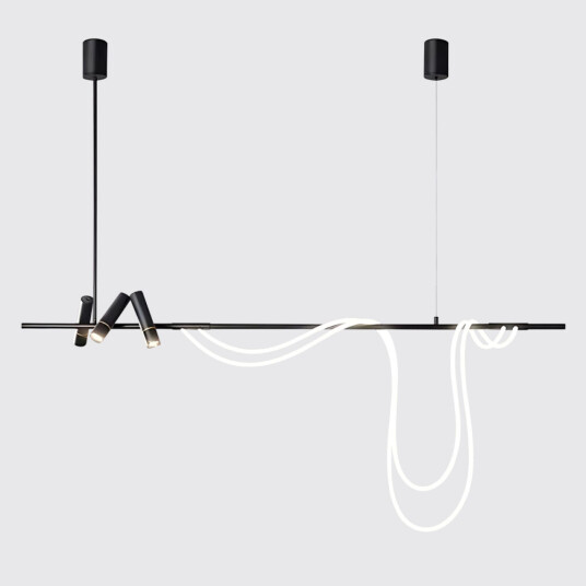 Фото Подвесной светильник 7242P/L1200 black/white