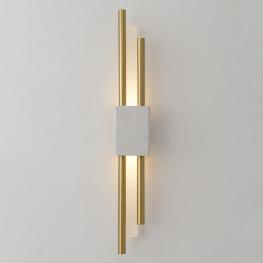 Фото Бра Crystal Lux CARTA AP6W LED WHITE/BRASS