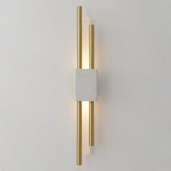Фото Бра Crystal Lux CARTA AP6W LED WHITE/BRASS