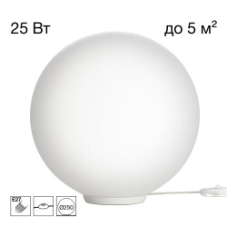 Фото CL941D25T0 RON Настольный Св-к Шар База Белая