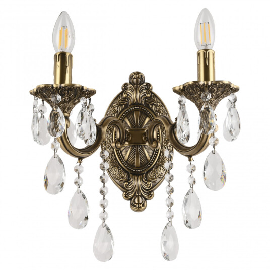 Фото Бра с хрустальными подвесками AL7801B10/2/175 B FP Bohemia Ivele Crystal