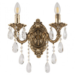 Фото Бра с хрустальными подвесками AL7801B10/2/175 B GB Bohemia Ivele Crystal