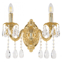 Фото Бра с хрустальными подвесками AL7901B10/2/175 A G Bohemia Ivele Crystal