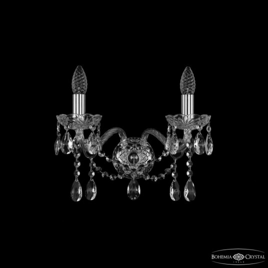 Фото Бра хрустальные 1413B/2/165 Ni Bohemia Ivele Crystal
