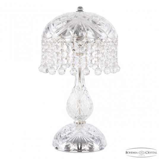 Фото Настольная лампа хрустальная 14781L1/22 Ni Balls Bohemia Ivele Crystal