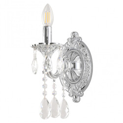 Фото Бра с хрустальными подвесками AL7801B10/1/175 A NW Bohemia Ivele Crystal