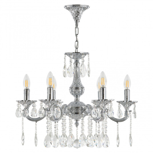 Фото Люстра с хрустальными подвесками AL78101/6/175 A Ni Bohemia Ivele Crystal