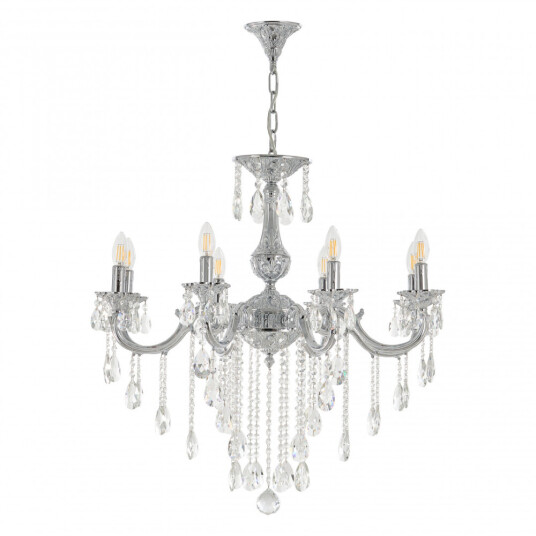 Фото Люстра с хрустальными подвесками AL78101/8/250 B NW Bohemia Ivele Crystal
