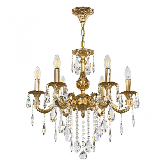 Фото Люстра с хрустальными подвесками AL79101/6/175 B G Bohemia Ivele Crystal