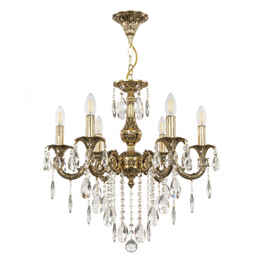 Фото Люстра с хрустальными подвесками AL79101/6/175 B GB Bohemia Ivele Crystal