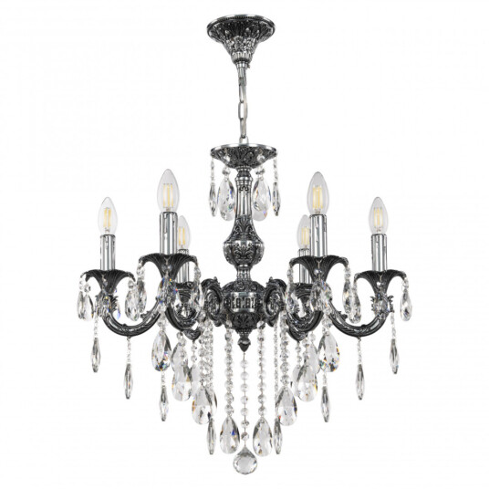 Фото Люстра с хрустальными подвесками AL79101/6/175 B NB Bohemia Ivele Crystal