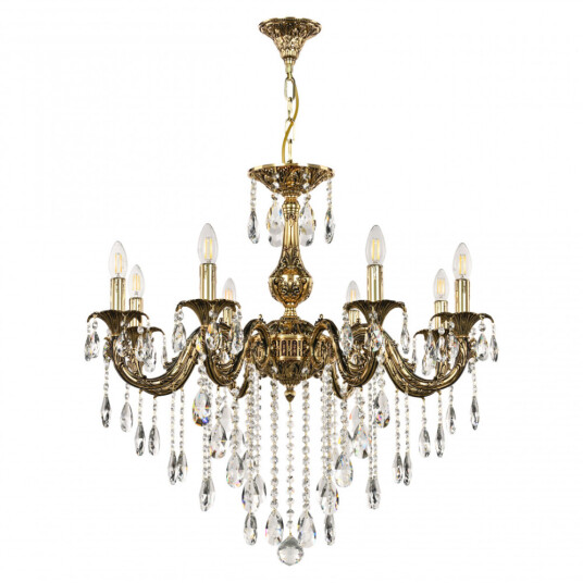 Фото Люстра с хрустальными подвесками AL79101/8/250 B GB Bohemia Ivele Crystal