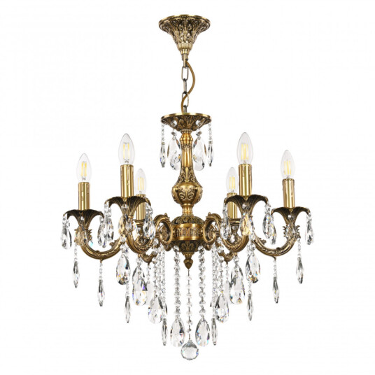 Фото Люстра с хрустальными подвесками AL79101/6/175 B FP Bohemia Ivele Crystal