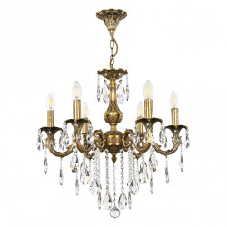 Фото Люстра с хрустальными подвесками AL79101/6/175 B FP Bohemia Ivele Crystal