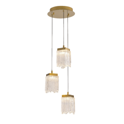Фото Подвесной светильник MD25020403-3A2 Satin gold, LED/16.4W, 3000K dimmable