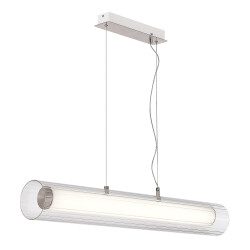 Фото SL2010.103.01 Светильник подвесной ST-Luce Никель/Белый, Прозрачный LED 1*33W 3000K/4000K ЭНФИС