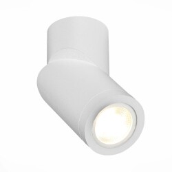 Фото ST650.502.01 Светильник потолочный Белый GU10 1*50W IP20 D62xH151 180-240V Без ламп Накладные светильники
