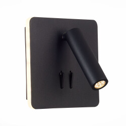 Фото SL1586.431.01 Светильник настенный Черный LED 1*9W 3000K 624Lm Ra>80  IP20 L-xW140xH140 170-240V Настенные светильники