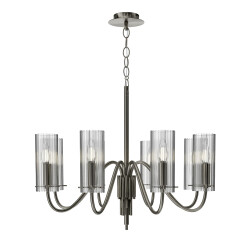 Фото SL2005.103.08 Светильник подвесной ST-Luce никиль/прозрачный E14 8*40W САНТОРИ