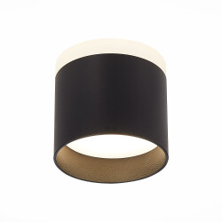 Фото ST102.442.09 Светильник потолочный Черный LED 1*9W 4000K 702Lm Ra>80 120° IP20 D79xH75 170-240V Накладные светильники