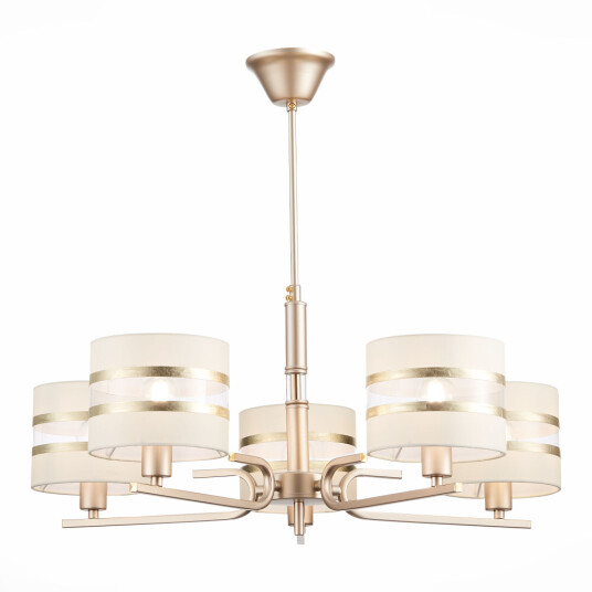 Фото utsenka-SLE300203-05 Светильник потолочный Шампань/Белый, Золотистый E14 5*40W ALMESE