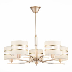 Фото utsenka-SLE300203-05 Светильник потолочный Шампань/Белый, Золотистый E14 5*40W ALMESE