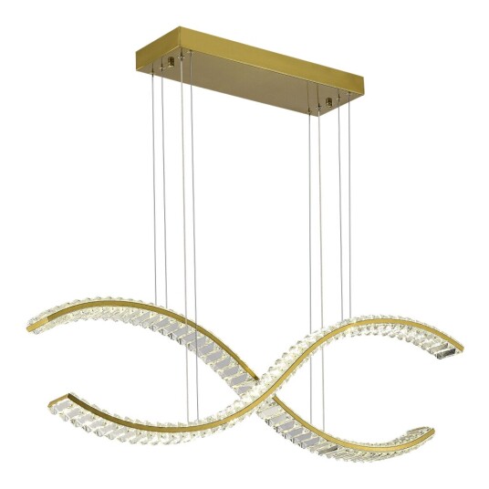 Фото SL6206.303.44 Светильник подвесной ST-Luce Латунь/Прозрачный LED 1*44W 3000K АЦЕНО