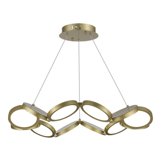 Фото utsenka-SL6508.203.01 Светильник подвесной ST-Luce Матово Золотистый/Белый LED 1*60W 4000K РИО