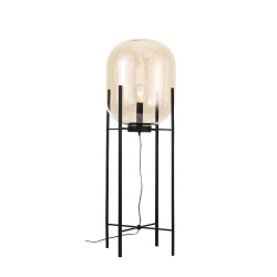 Фото SL1050.525.01 Торшер ST-Luce Черный/Коньячный E27 1*40W (из 2-х коробок) БУРАСКА