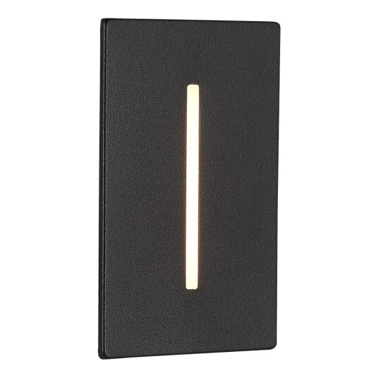 Фото SL9519.408.01 Встраиваемый уличный светильник ST-Luce черный LED 1*3W 3000K SLIM